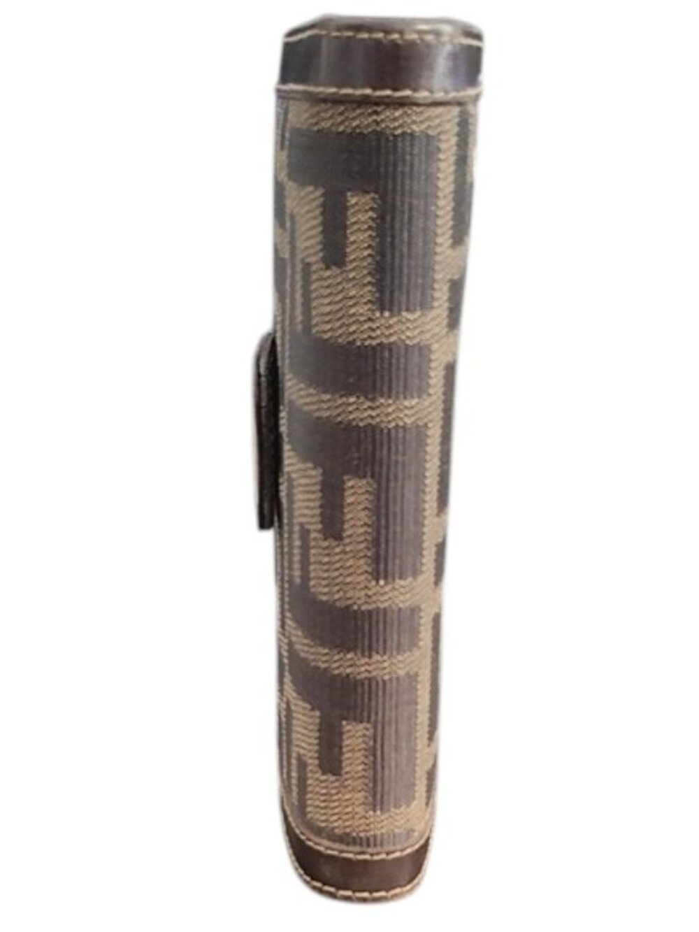 Fendi | Brown Zucca Canvas & Leather | Snap Wallet | missing kisslock - Picture 5 of 10